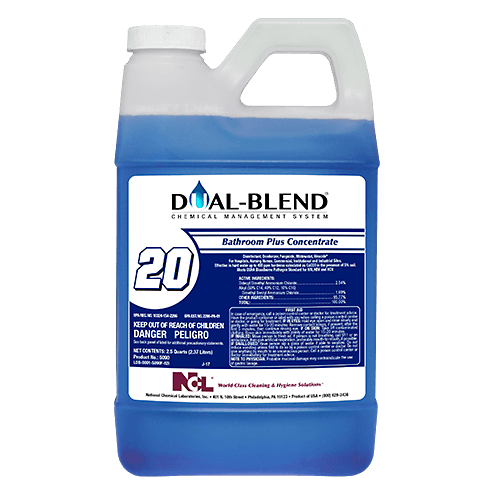 BATHROOM PLUS Floral Restroom Cleaner One-Step Disinfectant 5X4X9 IN 80 FLOZ Multi Surface Concentrate Quat 4/Case