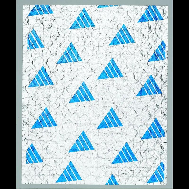 Sandwich Sheet 10.5X13 IN Foil-Lined Paper Blue White Heat Proof 2500/Case