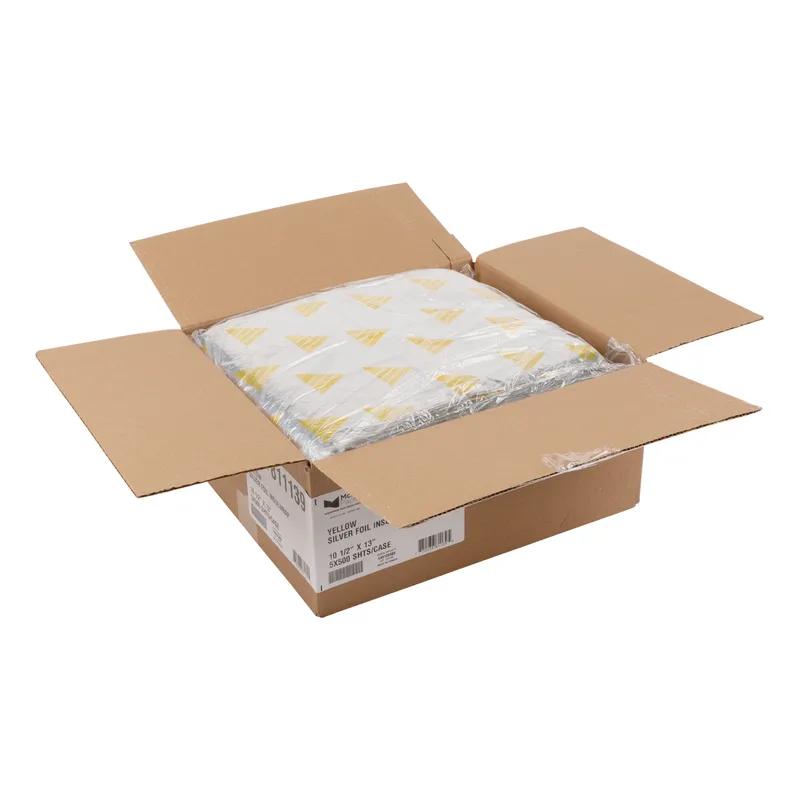 Insul Wrap™ Sandwich Wrap 10.5X13 IN Foil-Lined Paper Yellow Silver Yellow Sail Grease Resistant 2500/Case