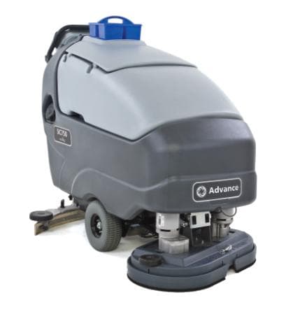 Advance Upright Scrubber 28IN Walk Behind 2 Discs With 312 AH AGM Batteries 1/Each