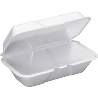 Take-Out Container Hinged 9.25X6.5X3 IN Polystyrene Foam 200/Case