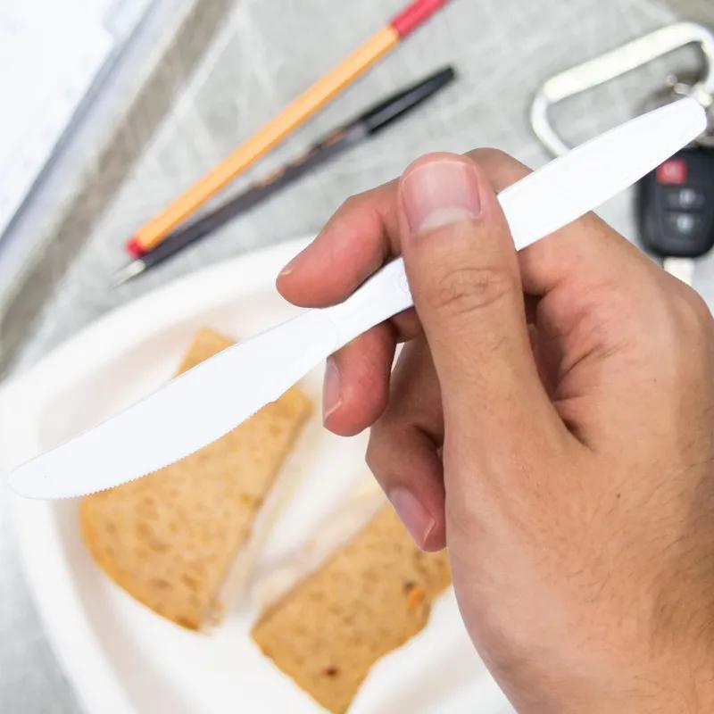 Solo® Guildware® Knife 7.625 IN PS White Heavy Duty 100 Count/Pack 10 Packs/Case 1000 Count/Case