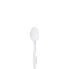 Solo® Guildware® Teaspoon 6.1 IN PS White Heavy Duty 100 Count/Pack 10 Packs/Case 1000 Count/Case