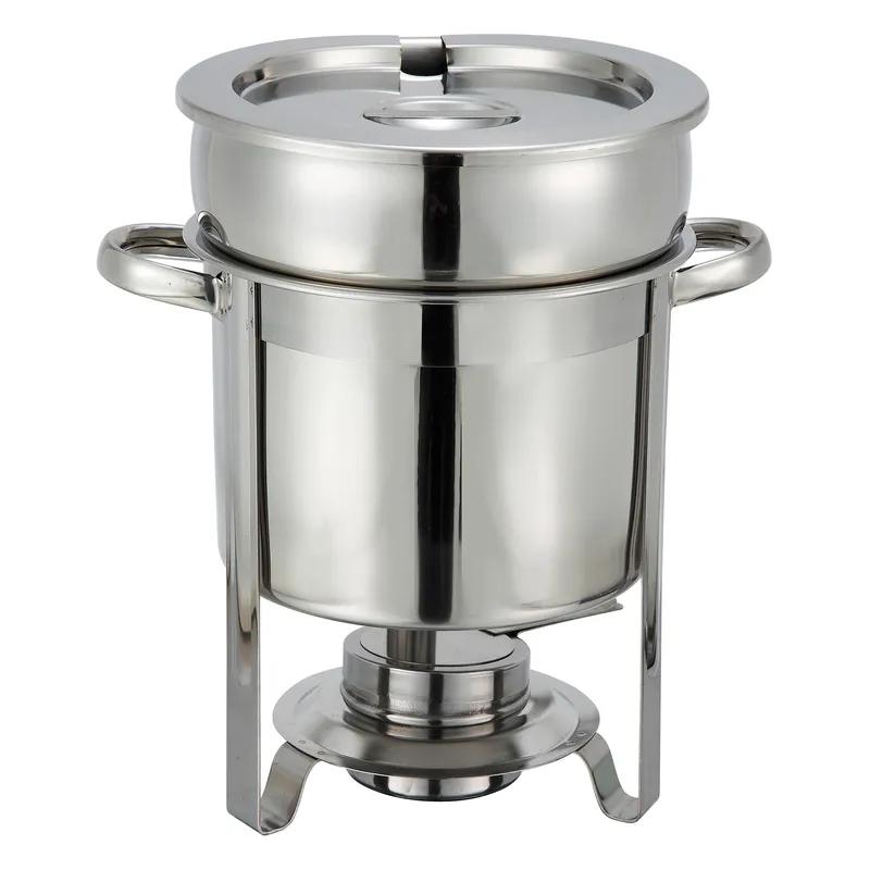 Soup Warmer 7 QT Round Stainless Steel 1/Set