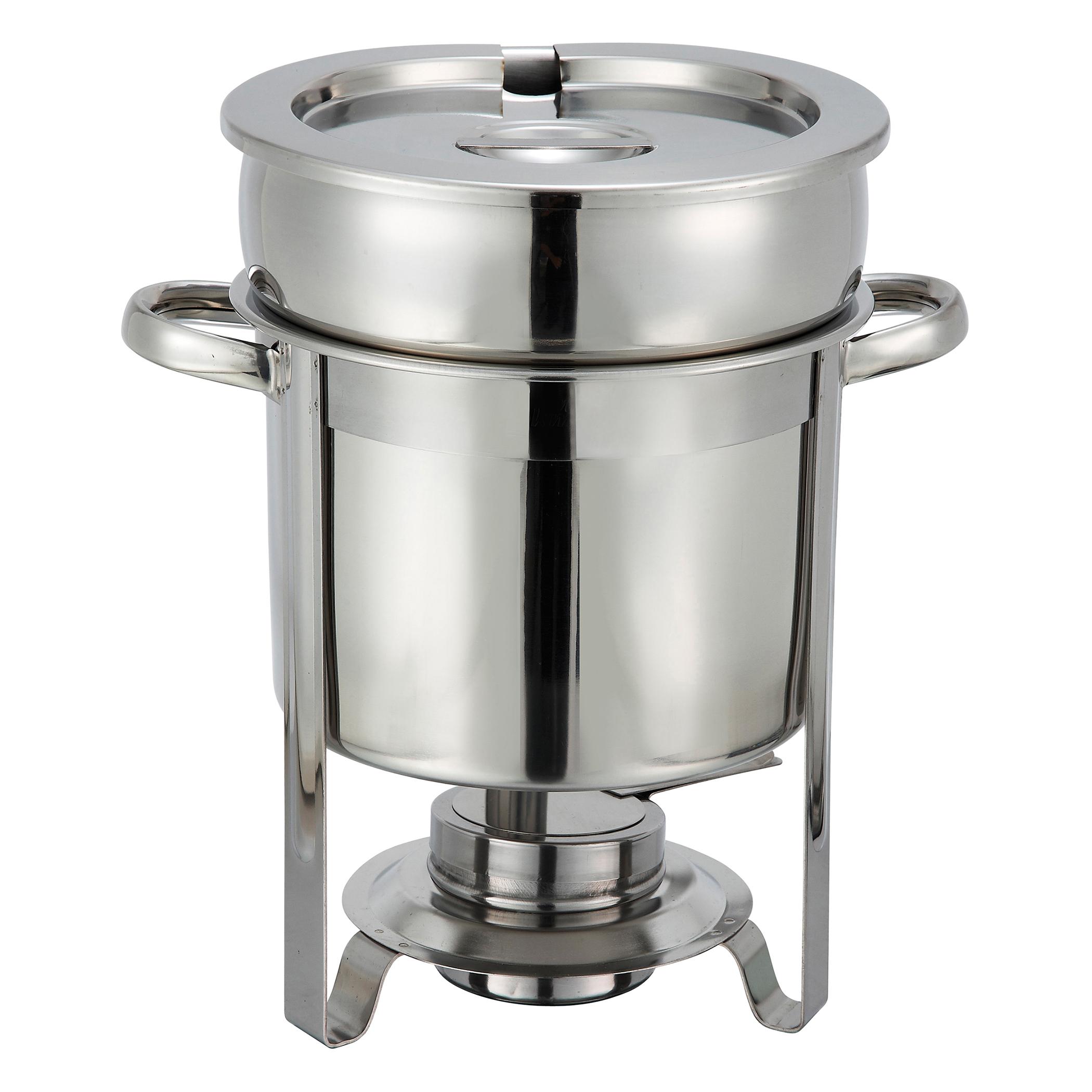 Soup Warmer 7 QT Round Stainless Steel 1/Set
