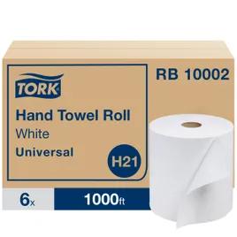 Tork Roll Paper Towel H21 7.87IN X1000FT White Standard Roll Refill 7.8IN Roll 1.925IN Core Diameter 6 Rolls/Case