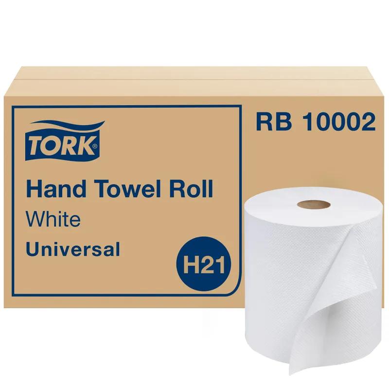 Tork Roll Paper Towel H21 7.87IN X1000FT White Standard Roll Embossed Refill 1.925IN Core Diameter 6 Rolls/Case