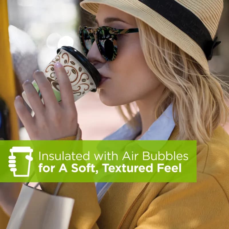 Dixie® Perfect Touch Hot Cup Insulated 12 OZ Double Wall Poly-Coated Paper White 1000/Case