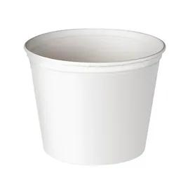 Solo® Food Container Base 83 OZ Paper White Individually Wrapped Grease Resistant 100/Case