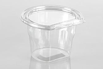 Fresh N' Sealed® Parfait Dessert Container Base & Lid Combo With Flat Lid 9 OZ PET Clear Round 240/Case