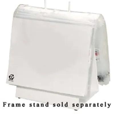 Deli Bag 6.5X6.25+1 IN HDPE 0.5MIL Clear With Flip Top Closure FDA Compliant Saddlepack 2000/Case