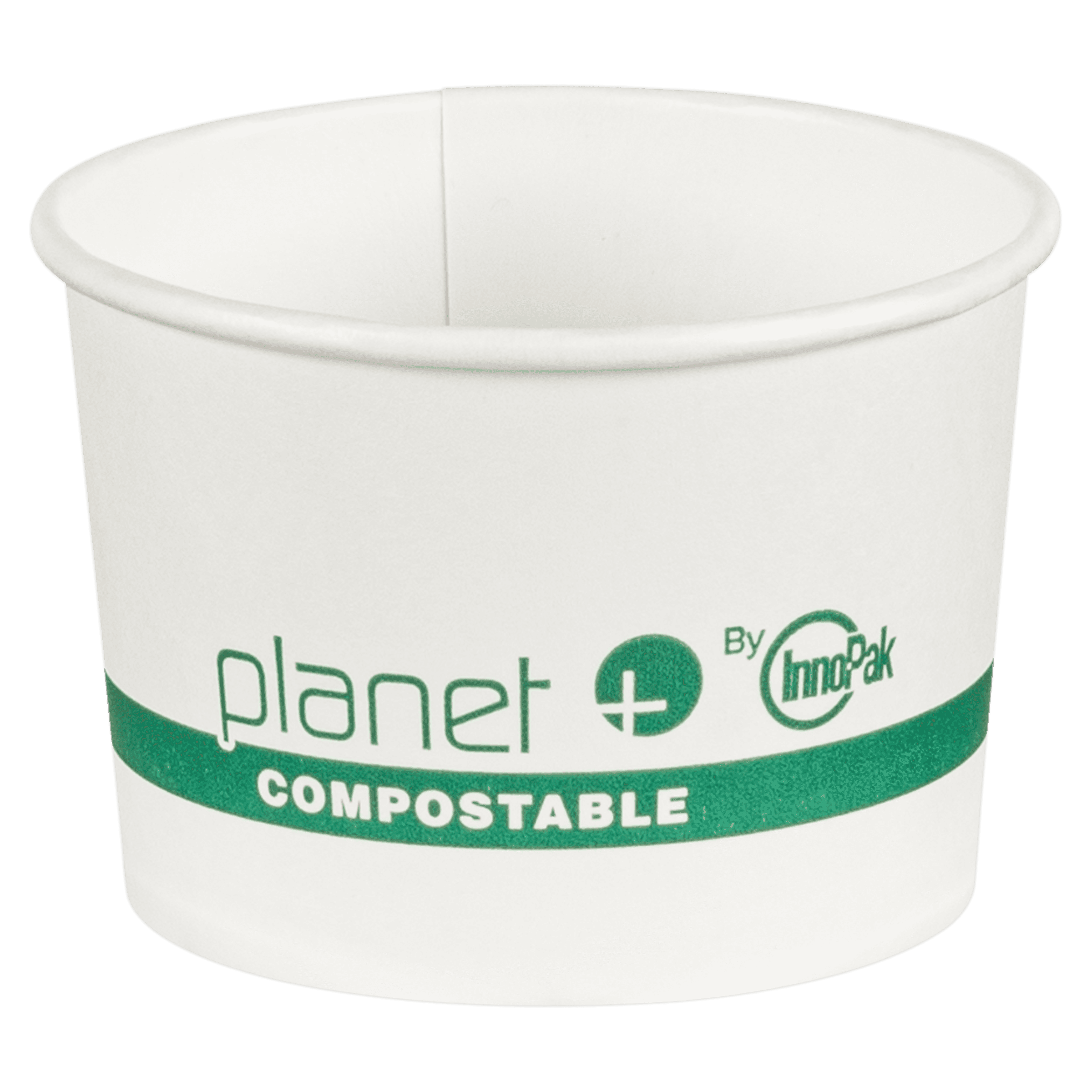 Planet+® Food Container 8 OZ PLA White Laminated 1000/Case