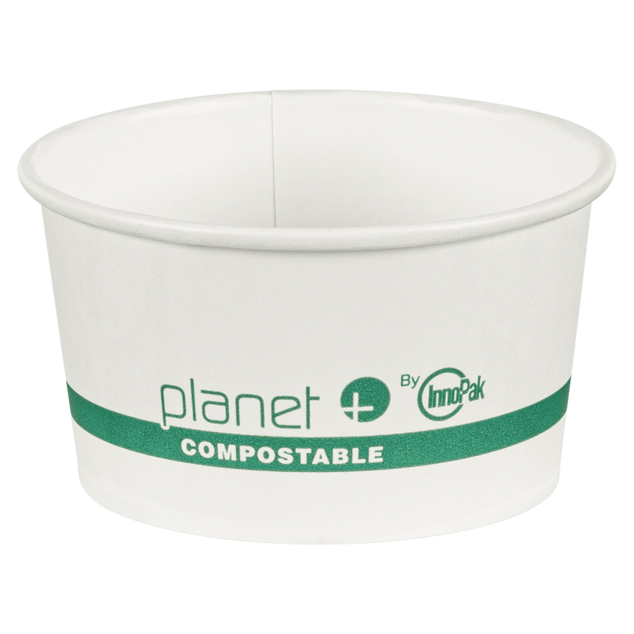 Planet+® Food Container 12 OZ PLA White Laminated 500/Case