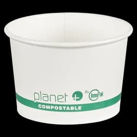 Planet+® Food Container Base 16 OZ PLA White Laminated 500/Case