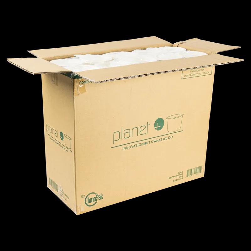 Planet+® Food Container Base 16 OZ PLA White Laminated 500/Case