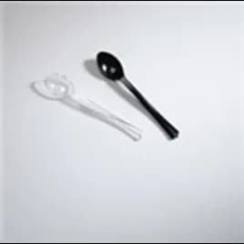 WNA Petites® Tasting Spoon 4.2 IN PS Black 500/Case