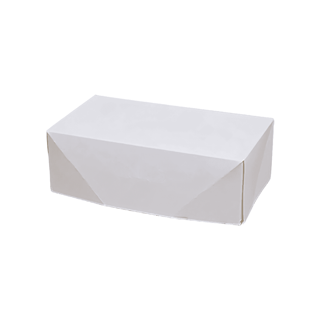Take-Out Box Tuck-Top 9X5X3 IN Paper White Rectangle Freezer Safe 200/Case