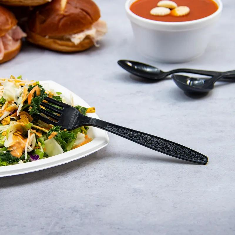 Solo® Guildware® Fork 7.1 IN PS Black Heavy Duty 1000/Case