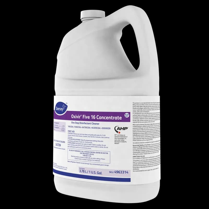 Oxivir® Five 16 One-Step Disinfectant 1 GAL Multi Surface Liquid Concentrate Accelerated Hydrogen Peroxide (AHP®) 4/Case
