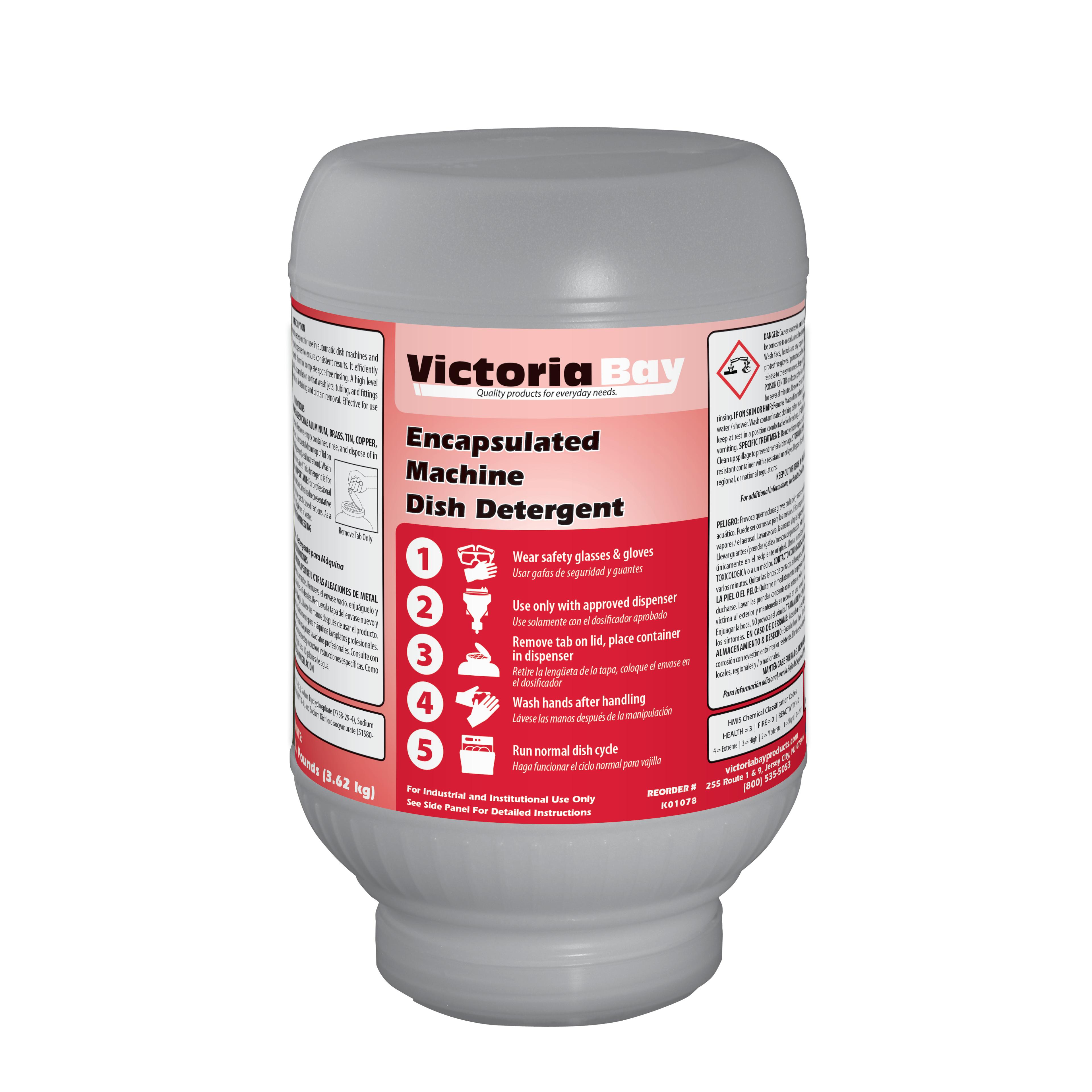 Victoria Bay Encapsulated Machine Dish Detergent 8 LB 4/Case