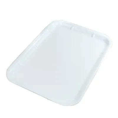1014 Meat Tray 14X10X0.75 IN Polystyrene Foam White Rectangle 100/Case