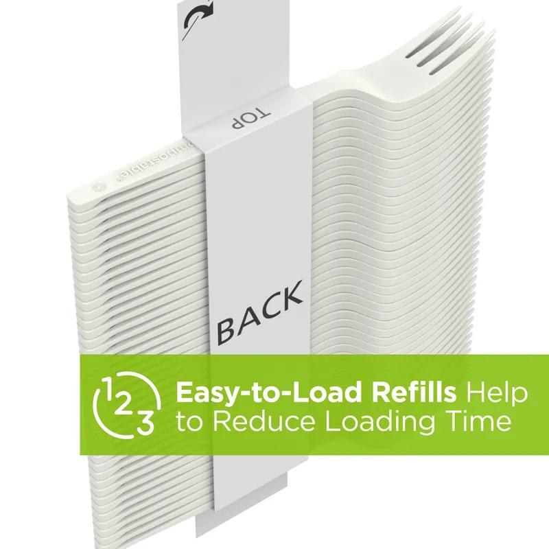 Dixie® Ultra SmartStock® Series-O Fork PLA Natural Refill 960/Case
