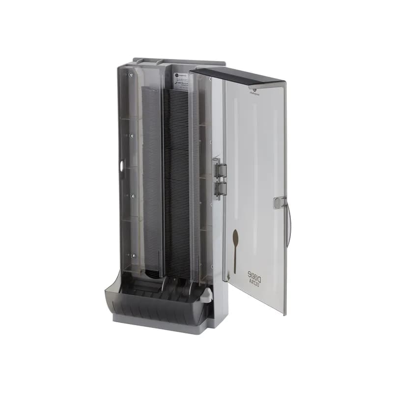 Dixie® Ultra SmartStock® Series-O Classic Combo Spoon Dispenser Translucent Black 1/Each