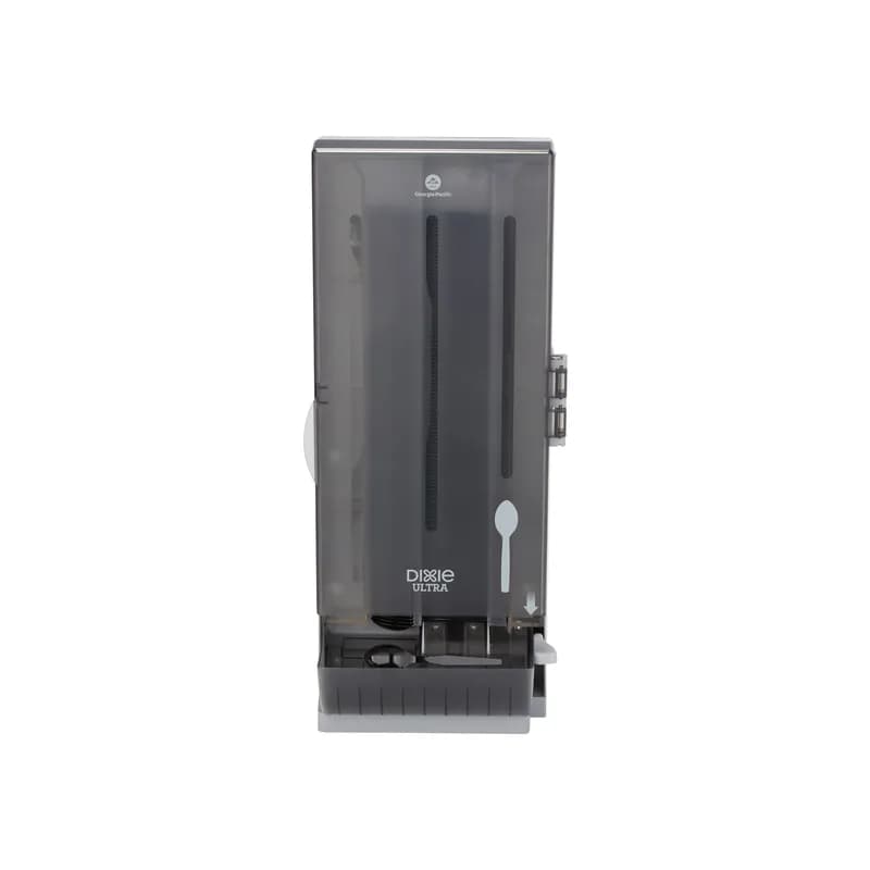 Dixie® Ultra SmartStock® Series-O Classic Combo Spoon Dispenser Translucent Black 1/Each