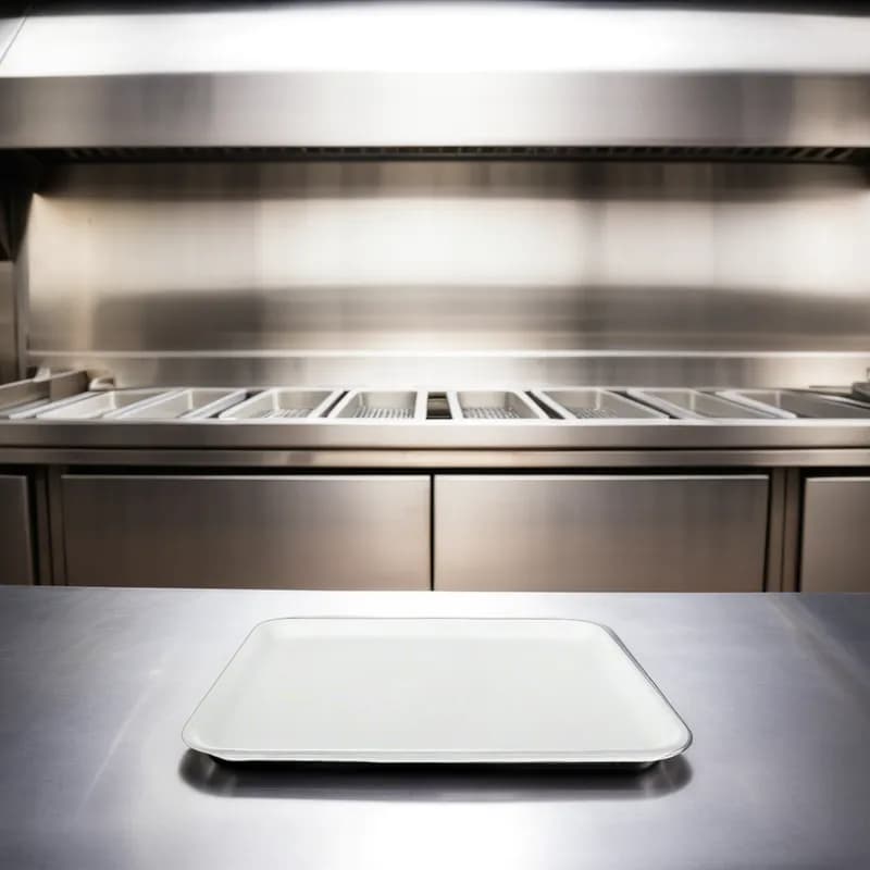 8S/38 Meat Tray 10X8X0.5 IN Polystyrene Foam White Rectangle 500/Case