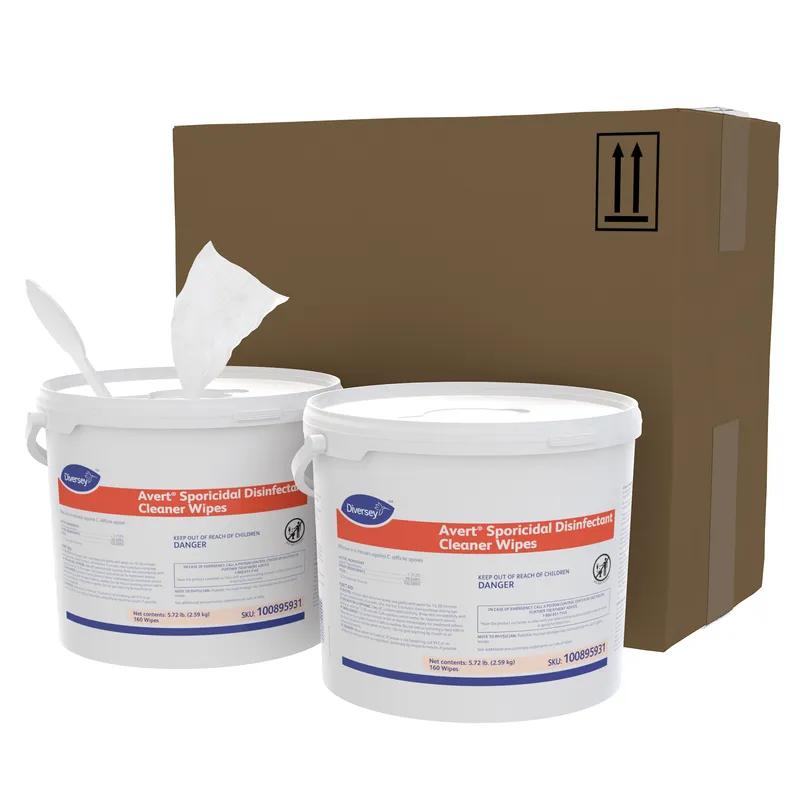 Avert® Disinfectant Cleaner Wipe Sporicidal 160 Count/Pack 4 Packs/Case 640 Count/Case