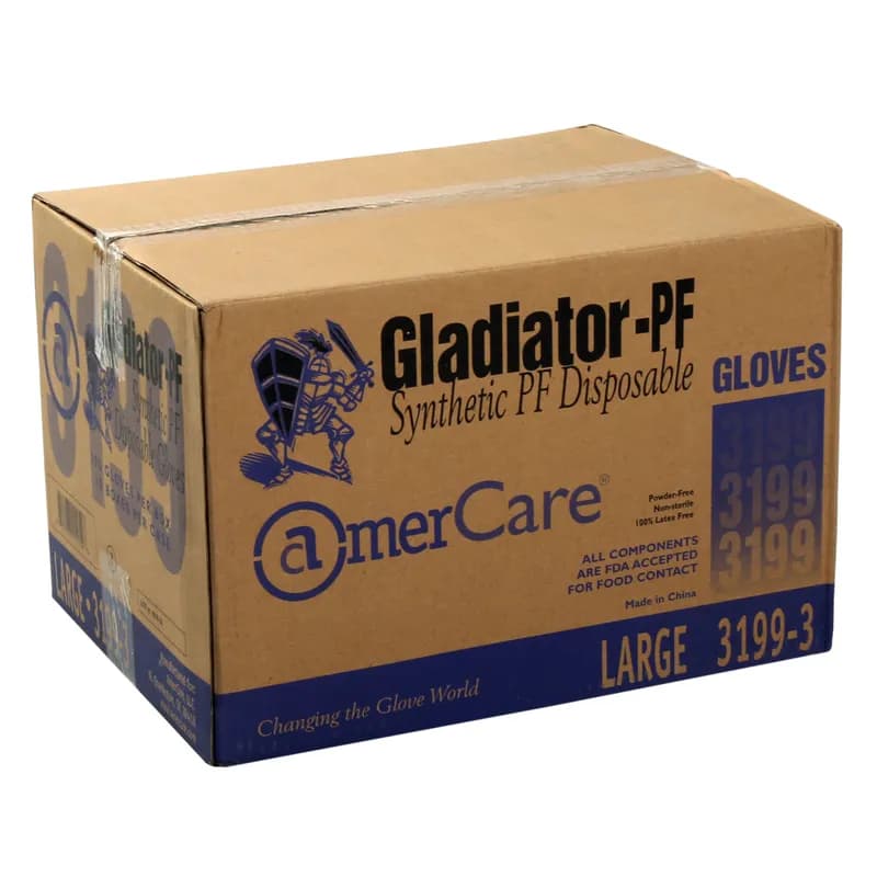 General Purpose Gloves Large (LG) Clear PVC Stretch 100 Count/Pack 10 Packs/Case 1000 Count/Case