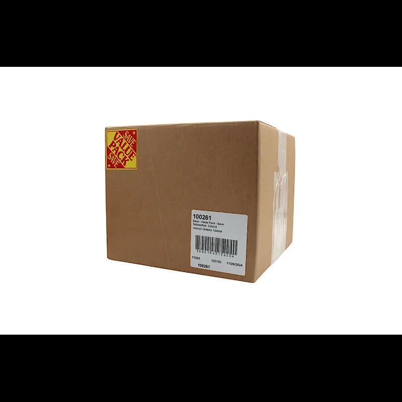 Save Value Pack Save Meat Value Family Label 3X3 IN Yellow Red 1000 Count/Roll 12 Rolls/Case 12000 Count/Case