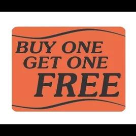 Buy One Get One Free Label 1.5X2 IN 500/Roll