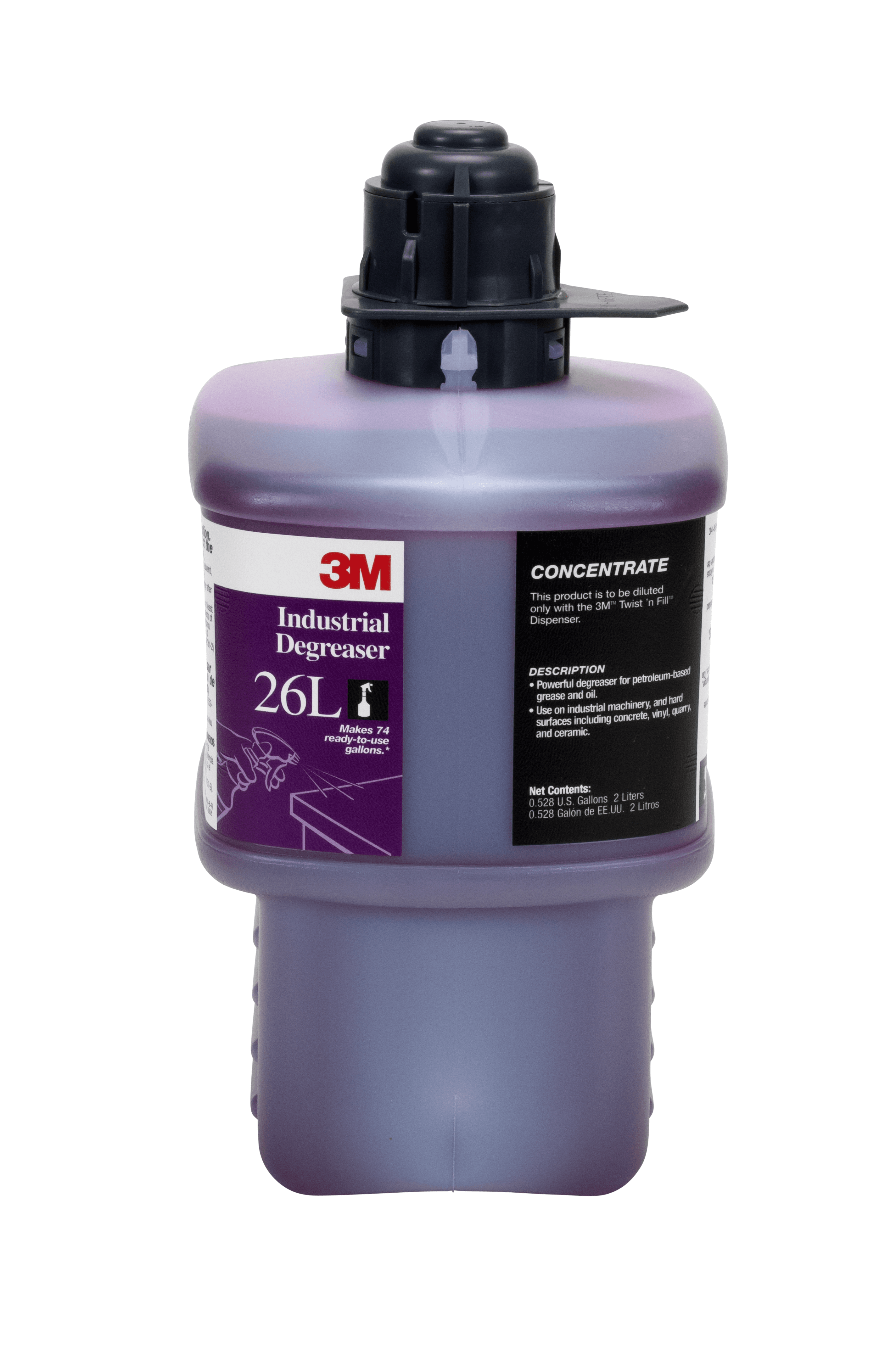 3M™ 26L Degreaser 2 L Floor Liquid No Rinse Concentrate 6 Count/Case