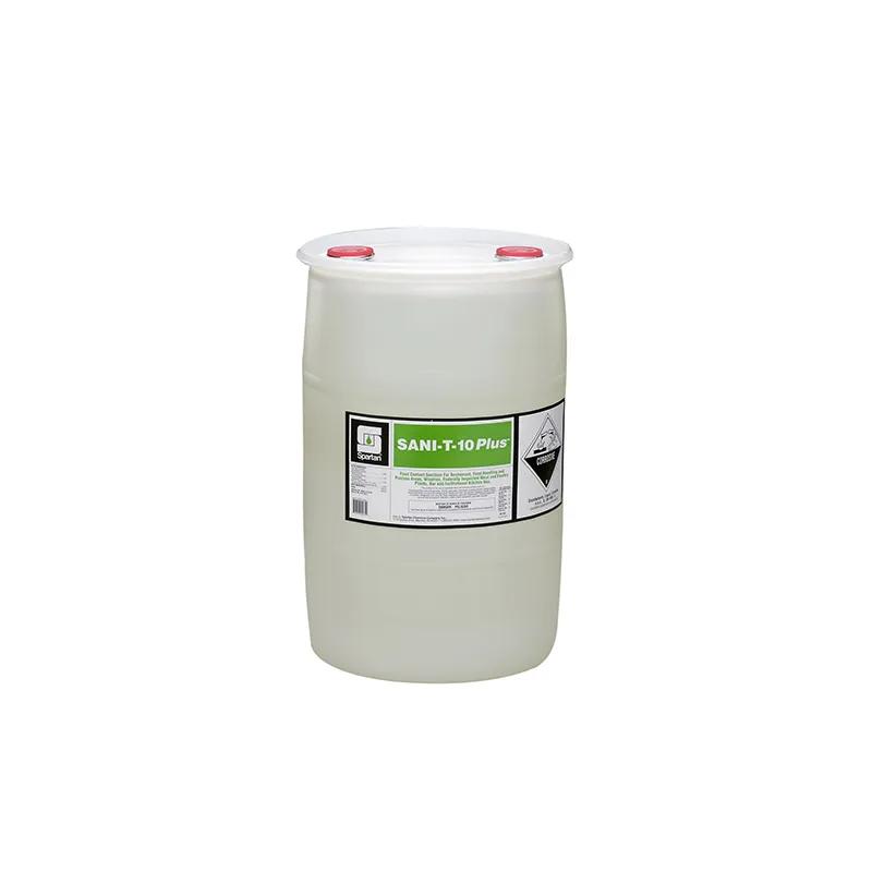 Sani-T-10 Plus® Unscented Food Service Sanitizer 30 GAL Multi Surface Food Contact Neutral RTU Quat 1/Drum