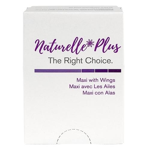 Naturelle® Plus Pad White Individually Wrapped #4 250/Case