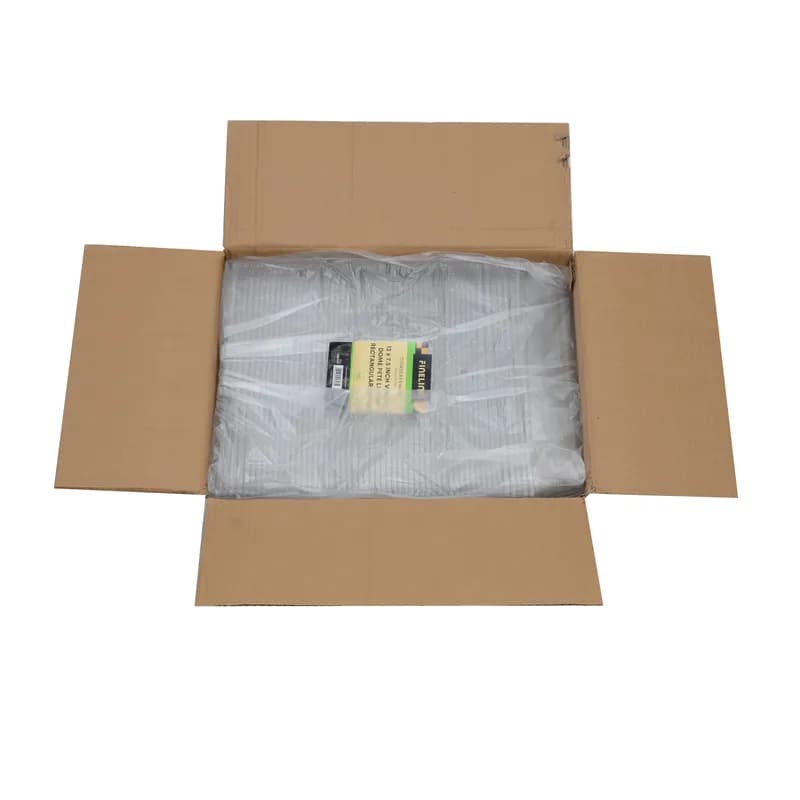 Lid Dome 12X7 IN Rectangle For Plate Vented 120/Case