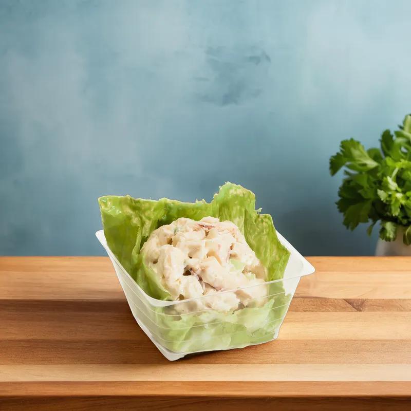 WNA Atrium Deli Container Base 8 OZ OPS Clear Square 2000/Case