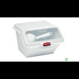 ProSave® Ingredient Bin 15X11.75X8.5 IN 40 Cup White PP PC Food Safe With Scoop 1/Each