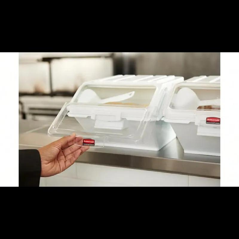 ProSave® Ingredient Bin 15X11.75X8.5 IN 40 Cup White PP PC Food Safe With Scoop 1/Each