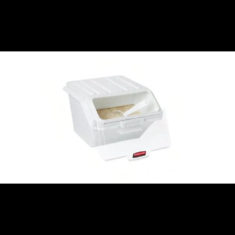 ProSave® Ingredient Bin 15X11.75X8.5 IN 40 Cup White PP PC Food Safe With Scoop 1/Each