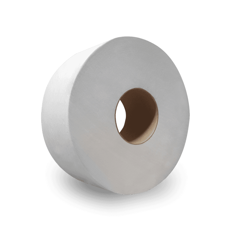 Toilet Paper & Tissue Roll 2000 FT 1PLY White Jumbo (JRT) 9IN Roll 12/Case