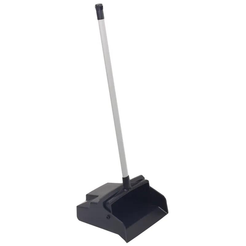 LobbyMaster® Lobby Dust Pan 6.15X12.05 IN Black Plastic Low-Profile Edge Yoke Teeth 1/Each