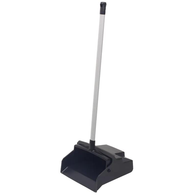 LobbyMaster® Lobby Dust Pan 6.15X12.05 IN Black Plastic Low-Profile Edge Yoke Teeth 1/Each