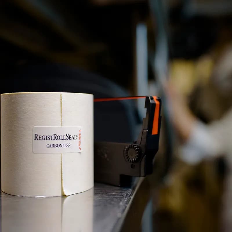 RegistRoll Register Tape Roll 3IN X100FT Paper 2PLY White Carbonless 30/Case