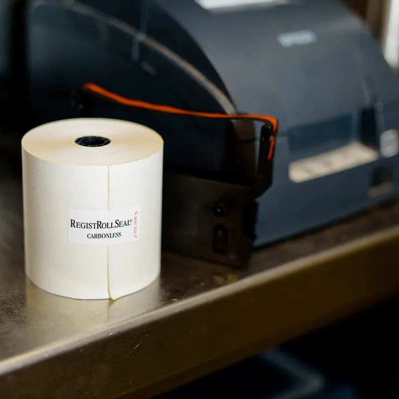 RegistRoll Register Tape Roll 3IN X100FT Paper 2PLY White Carbonless 30/Case