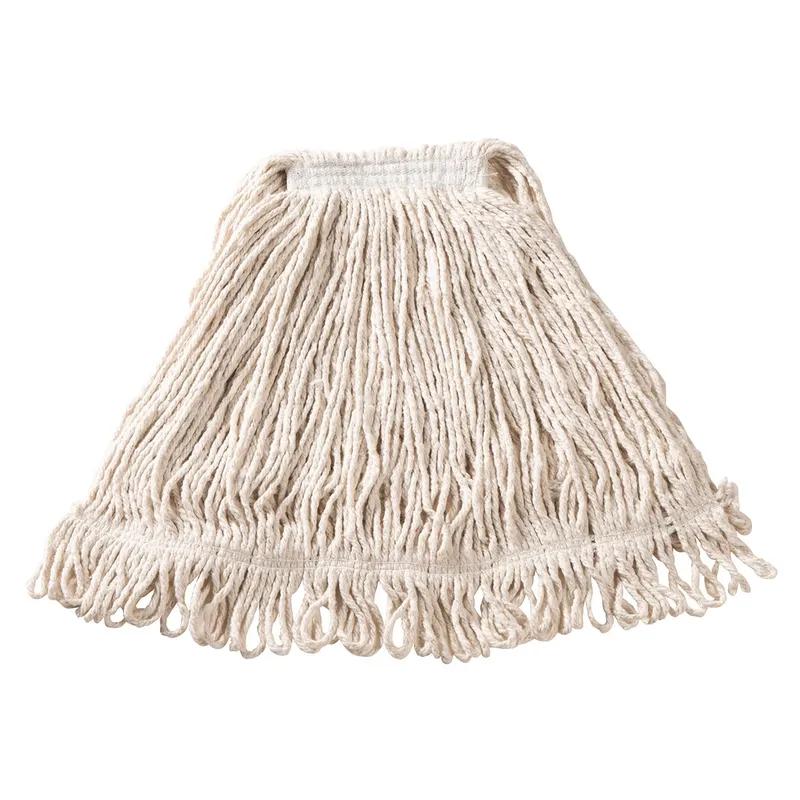 Super Stitch® Wet Mop Head Medium (MED) 20 OZ White Cotton Loop End 1IN Headband 1/Each