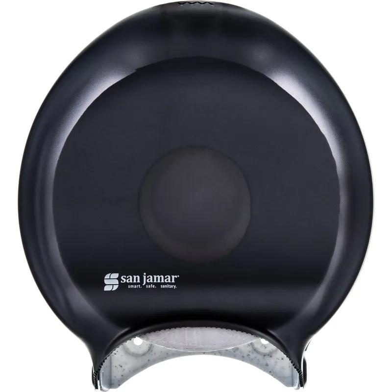San Jamar Toilet Paper Dispenser 12.25X16.75X5.25 IN Plastic Black 1-Roll Jumbo (JRT) 9IN Roll 1/Case