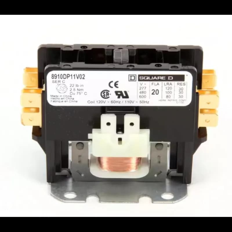 Motor Contactor 115V 60 HZ 20 Amps 1/Each