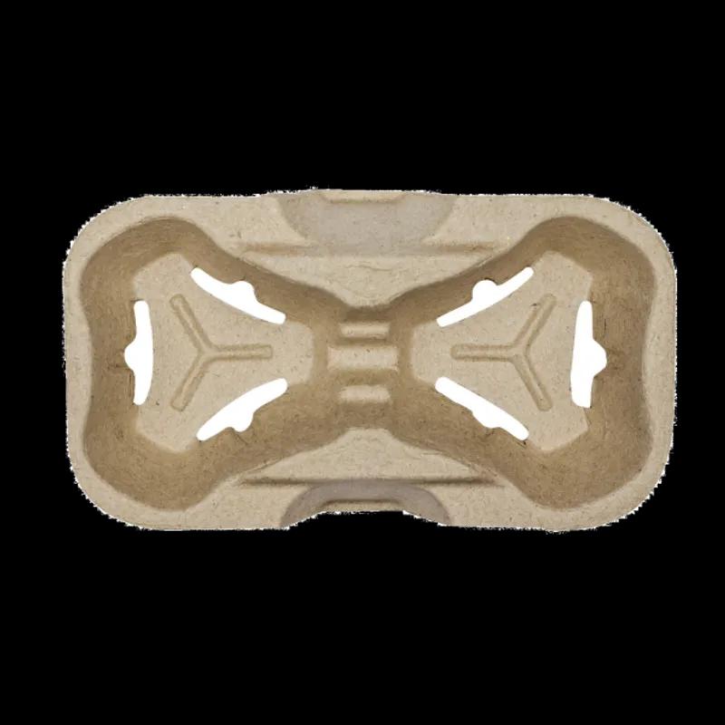 Karat® Cup Carrier 2 Compartment Molded Fiber For 8-24 OZ 600/Case